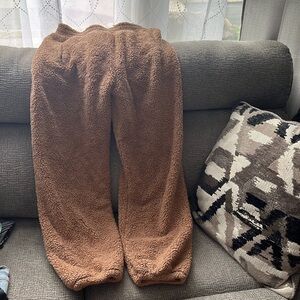 Offline by Aeire Brown Sherpa Feeling Sweatpants